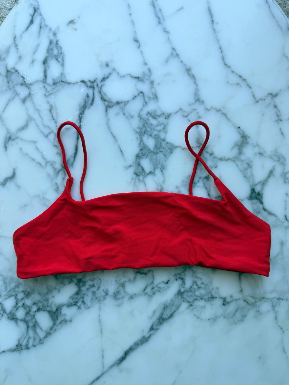 Ark Swimwear Red Crop Bikini Top